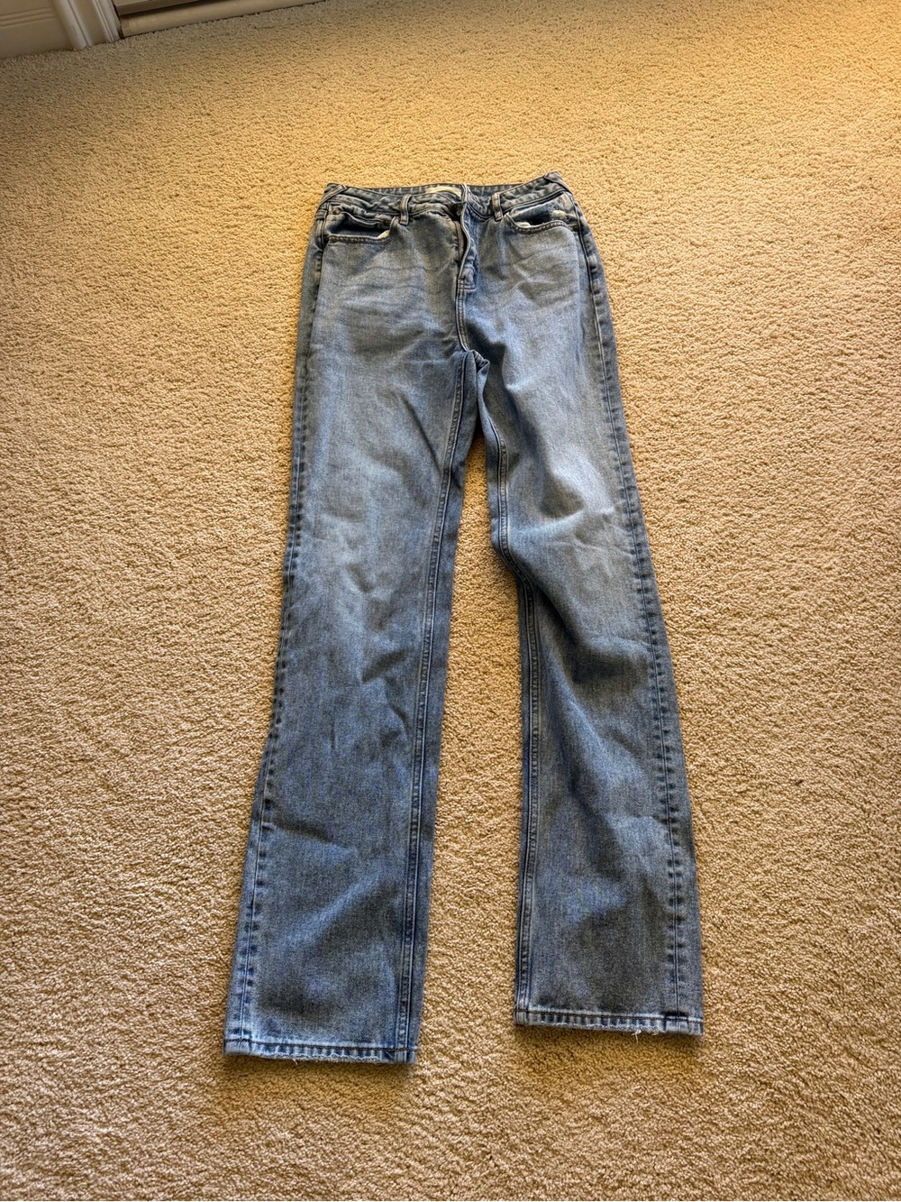 Straight Leg Women’s Jeans in Light Blue